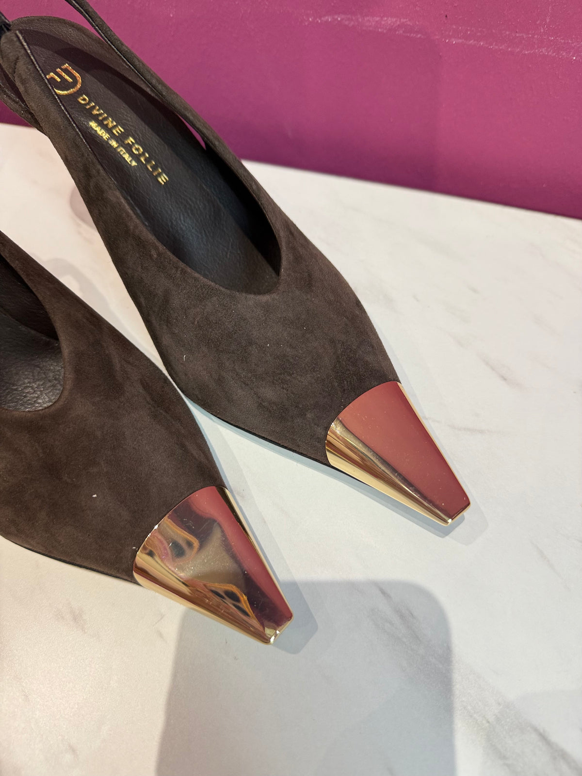 Slingback Moro Punta Oro DIVINE FOLLIE