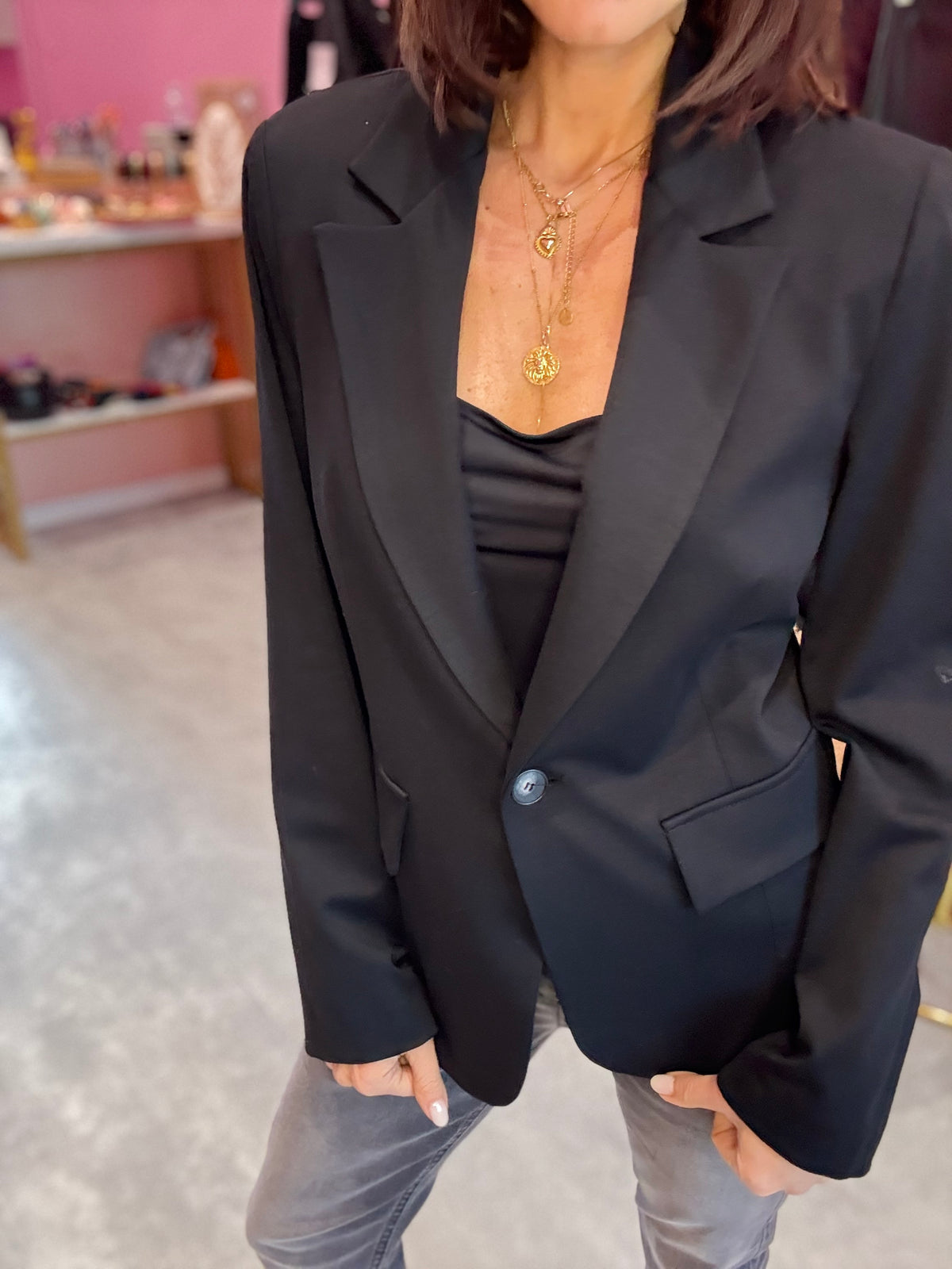 Blazer Nero Punto Milano ANGELA DAVIS