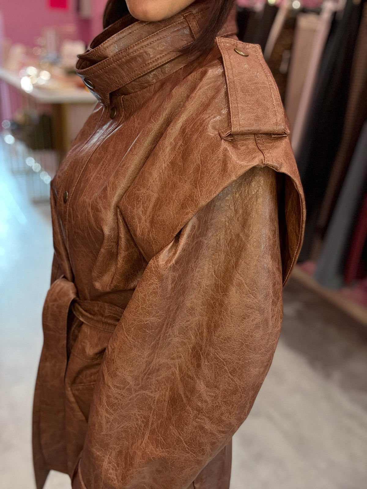 Giacca Marant Tabacco Ecopelle TENSIONE IN