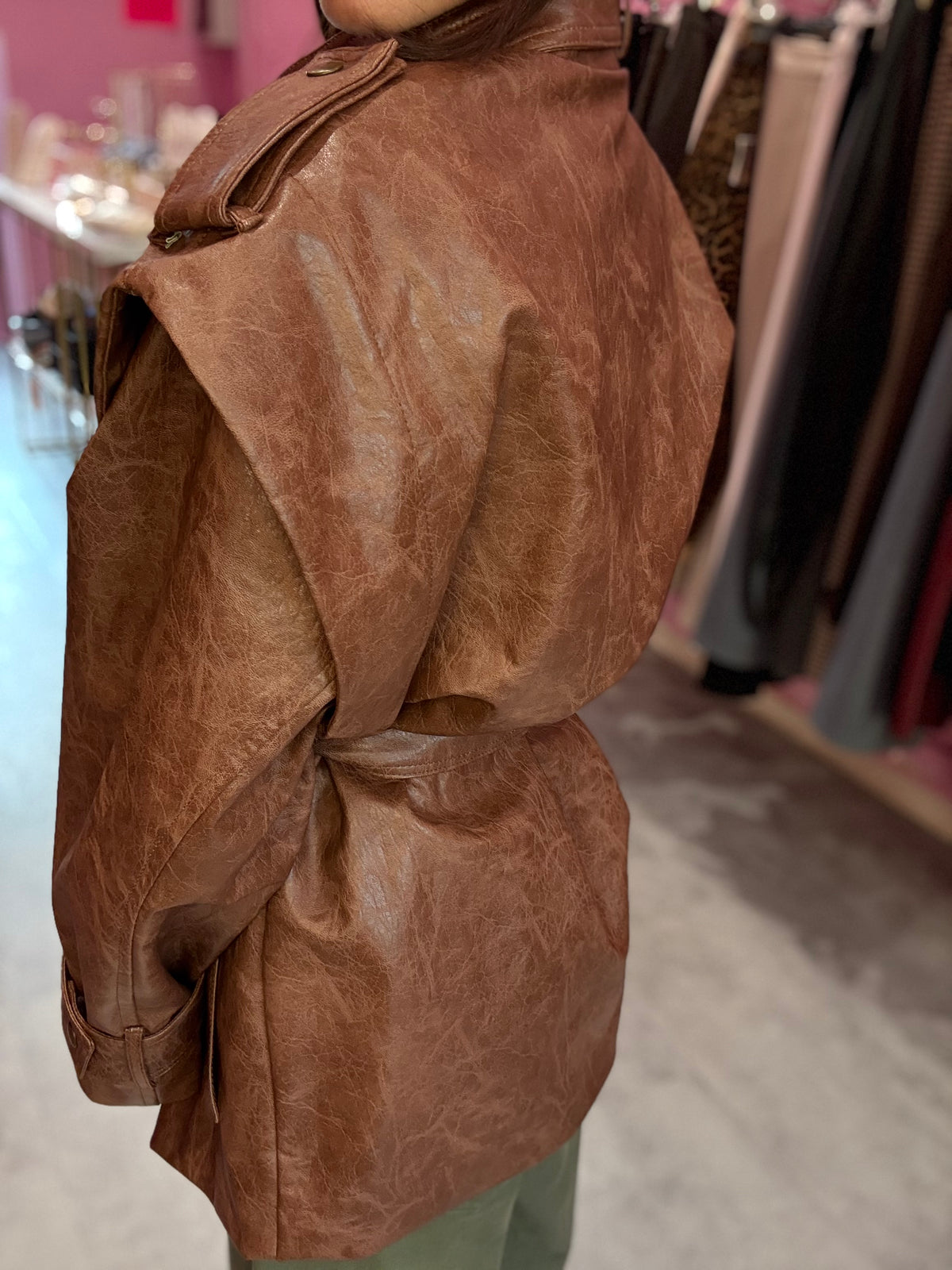 Giacca Marant Tabacco Ecopelle TENSIONE IN