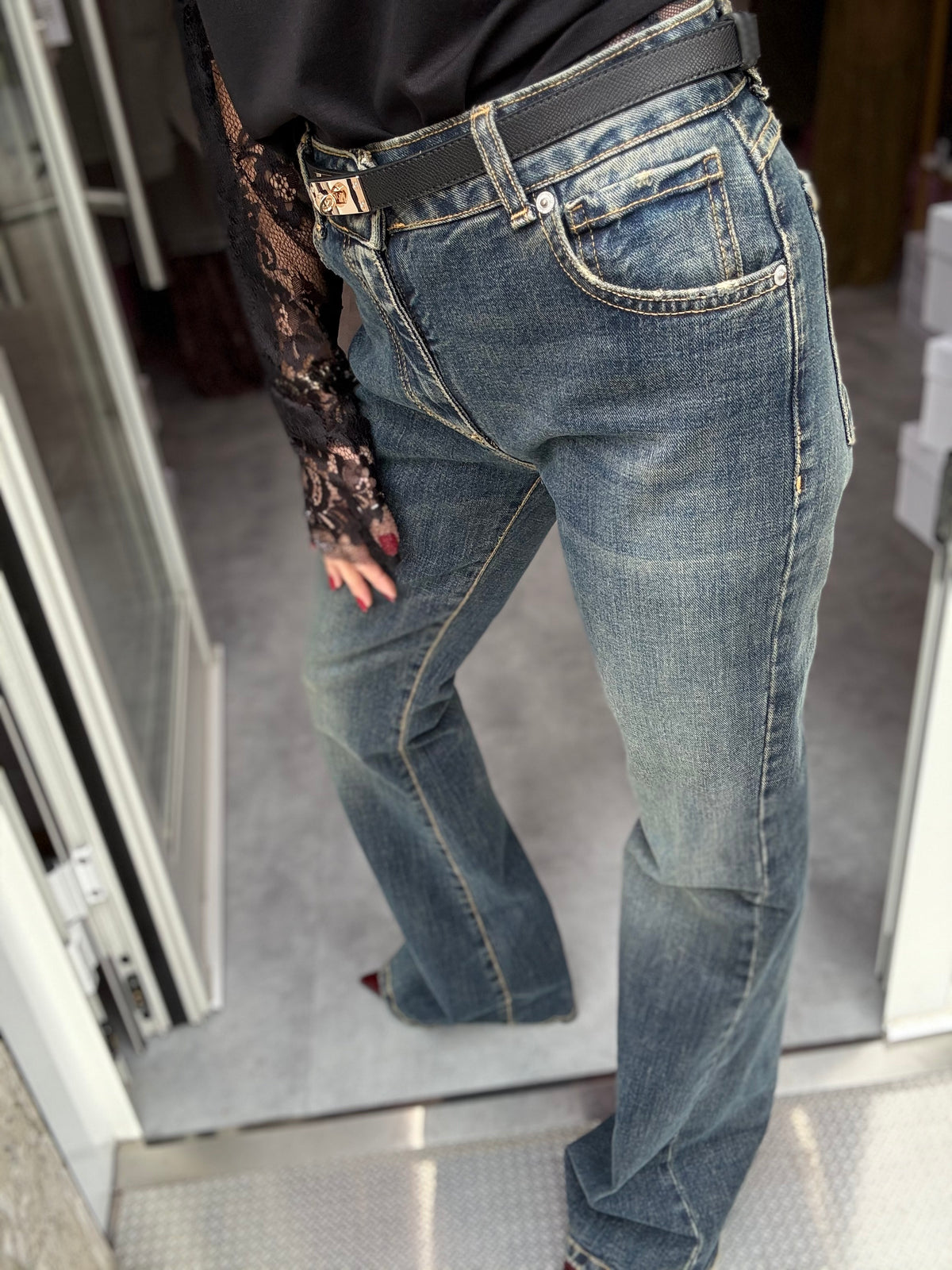 Jeans Zampa Gamba Dritta Stretta