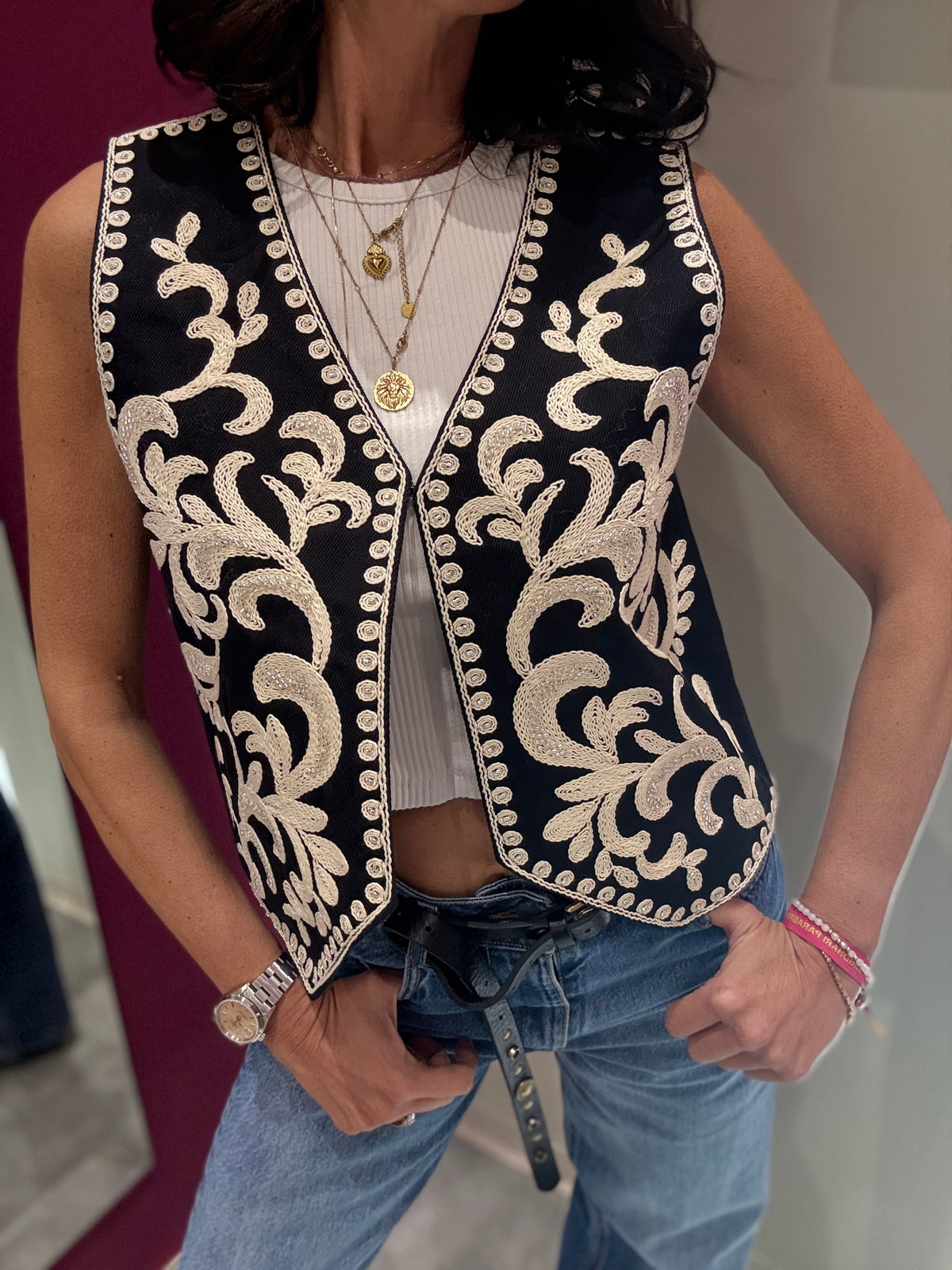 Gilet Nero Coachella Philia Loft