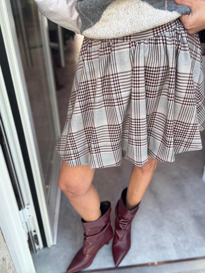 Gonna Palloncino Vino Grigio