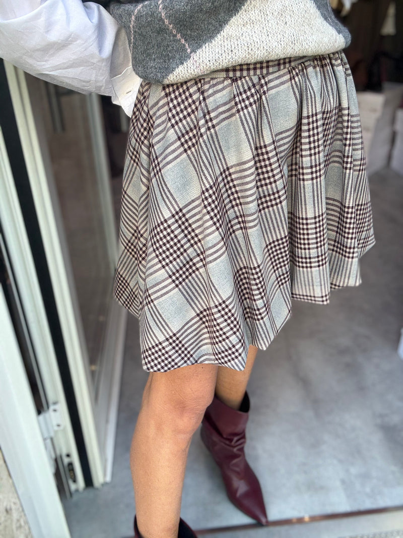 Gonna Palloncino Vino Grigio