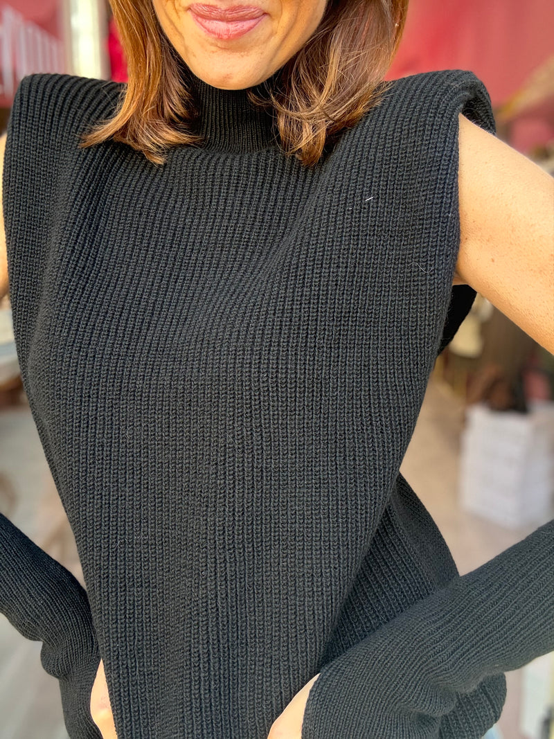 Gilet nero Manicotti