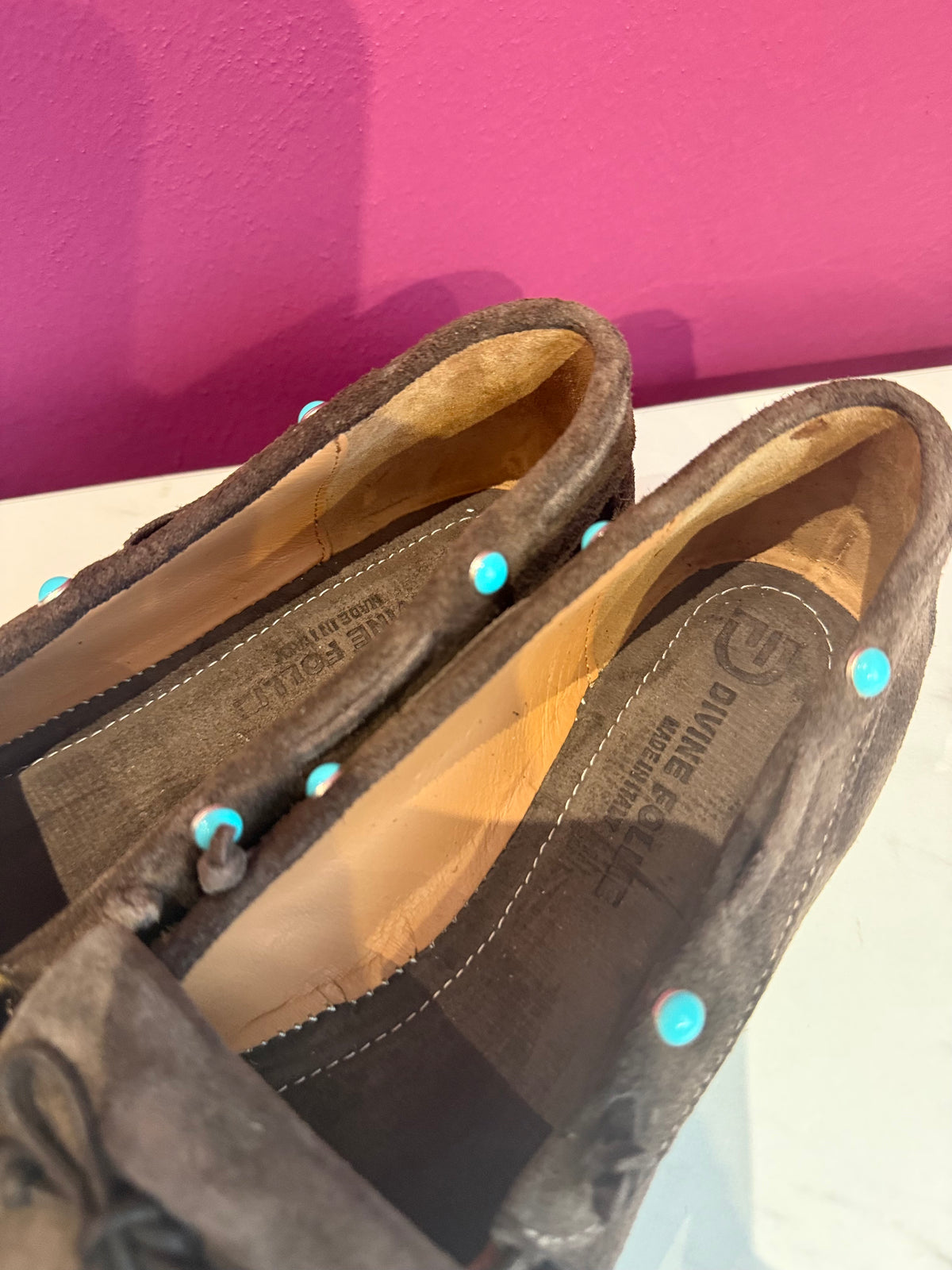 MOCASSINO SCAMOSCIATO CON FRANGE DIVINE FOLLIE