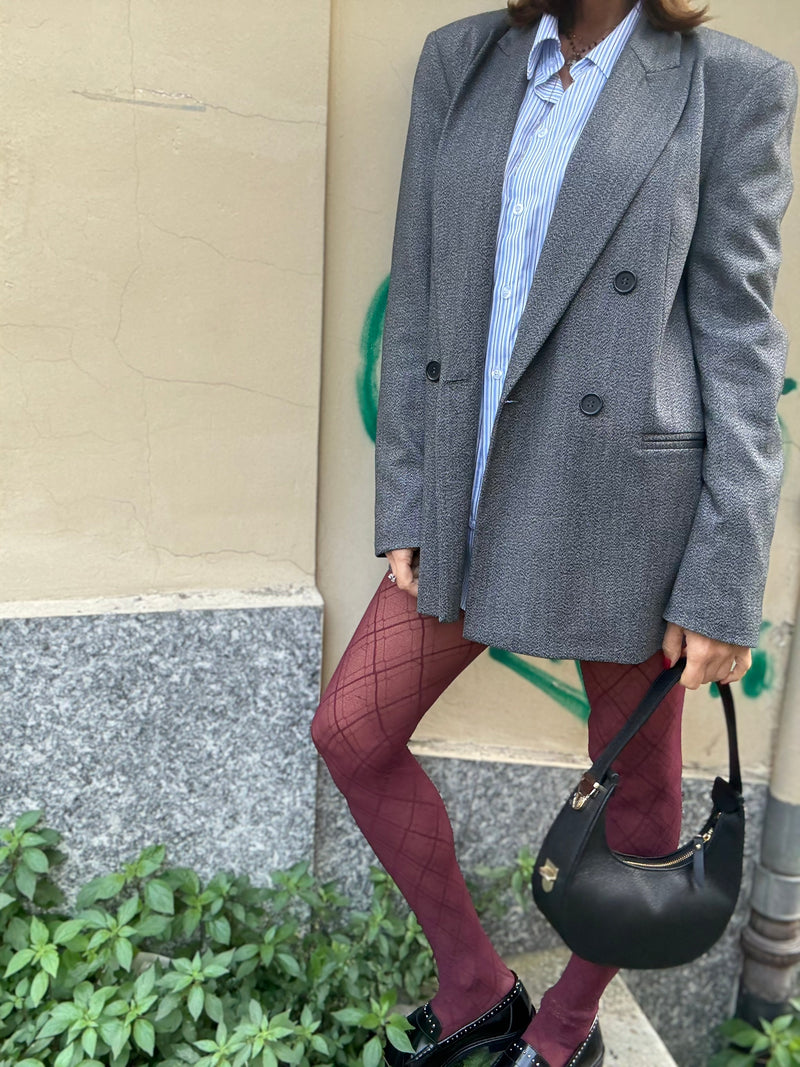 Blazer Doppiopetto Grigio