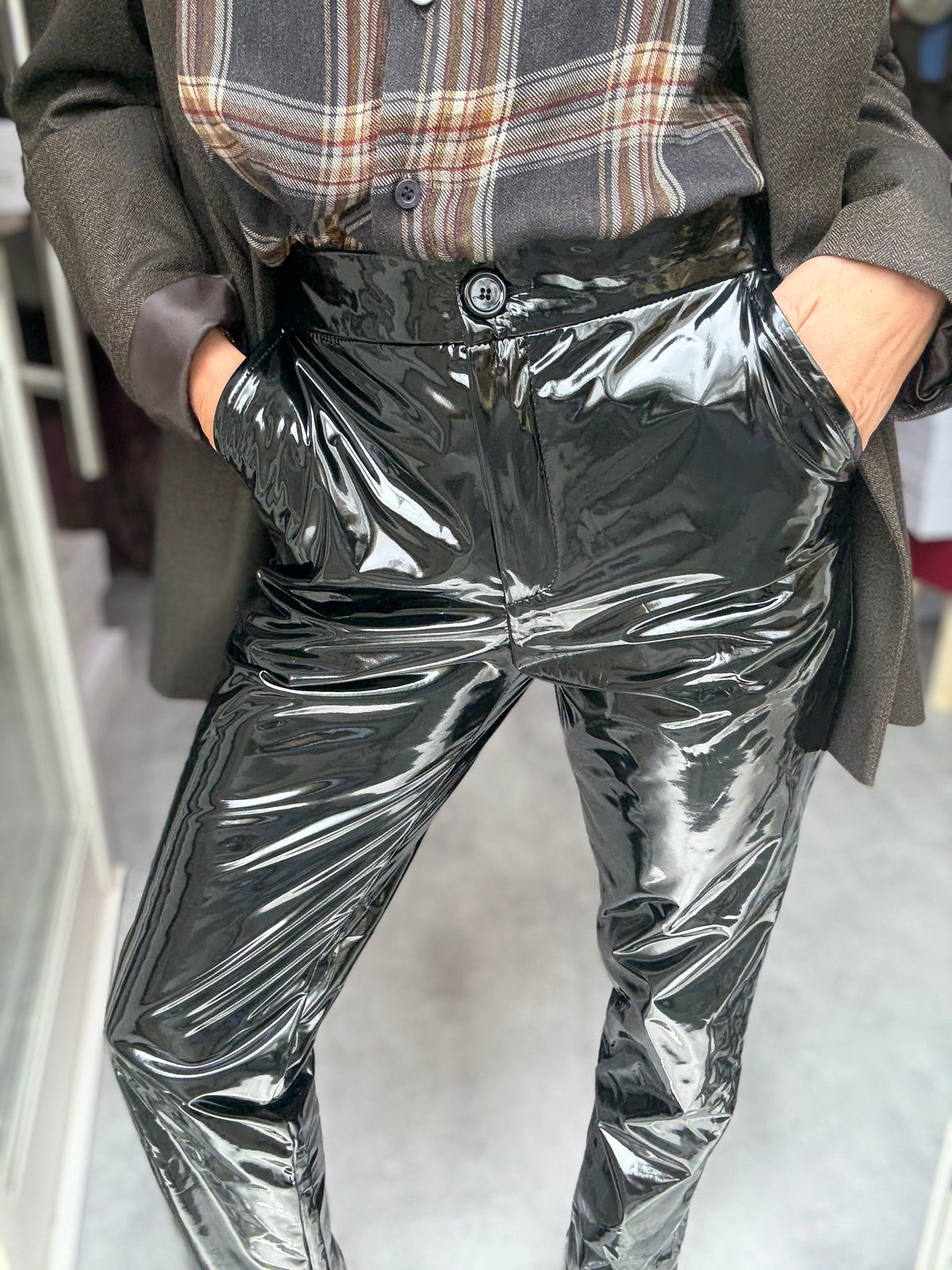 Pantalone Vinile Nero