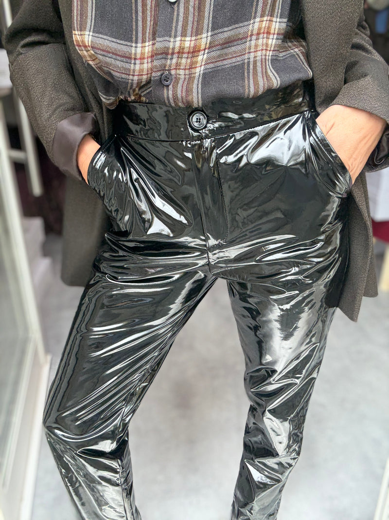 Pantalone Vinile Nero