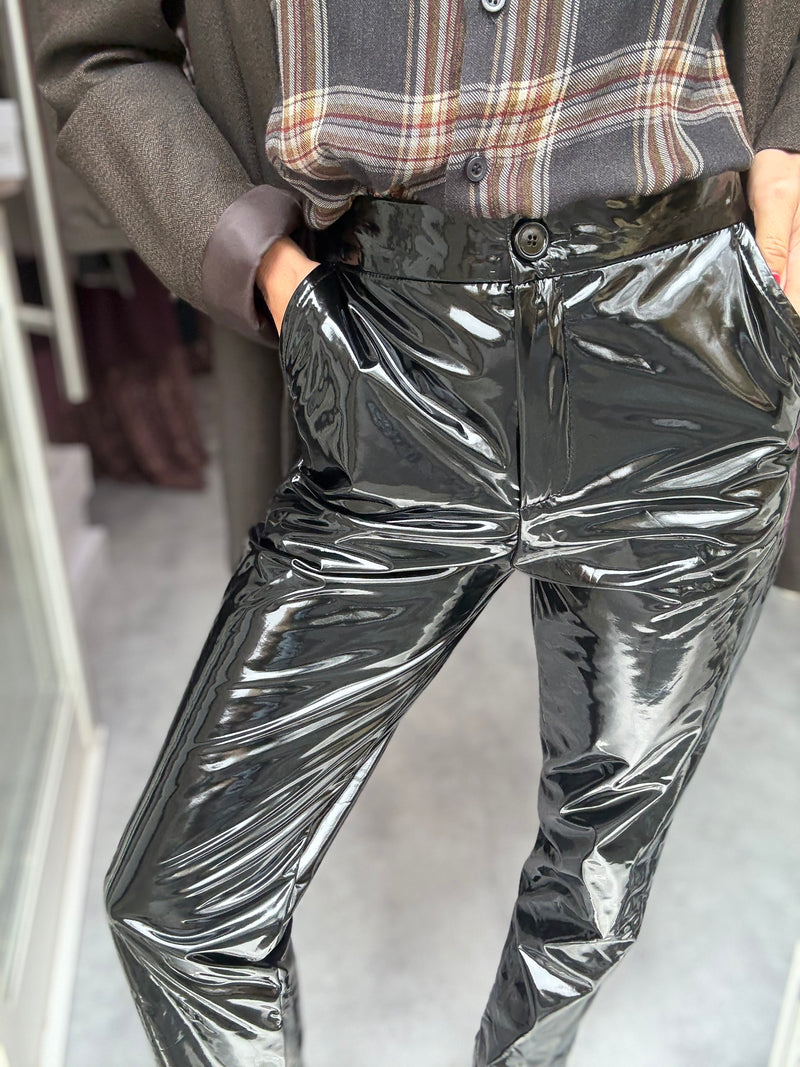 Pantalone Vinile Nero