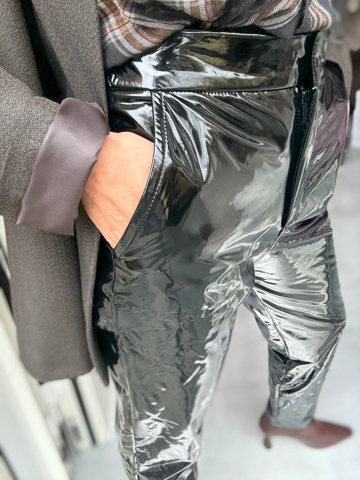 Pantalone Vinile Nero