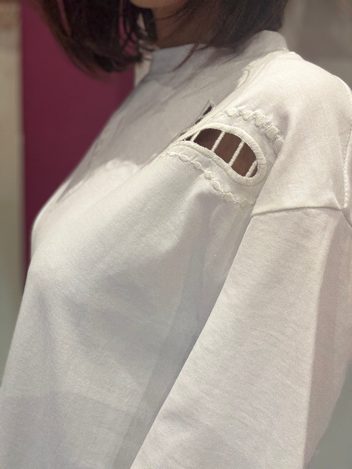 T-shirt Manica Corta Bianca Tensione In