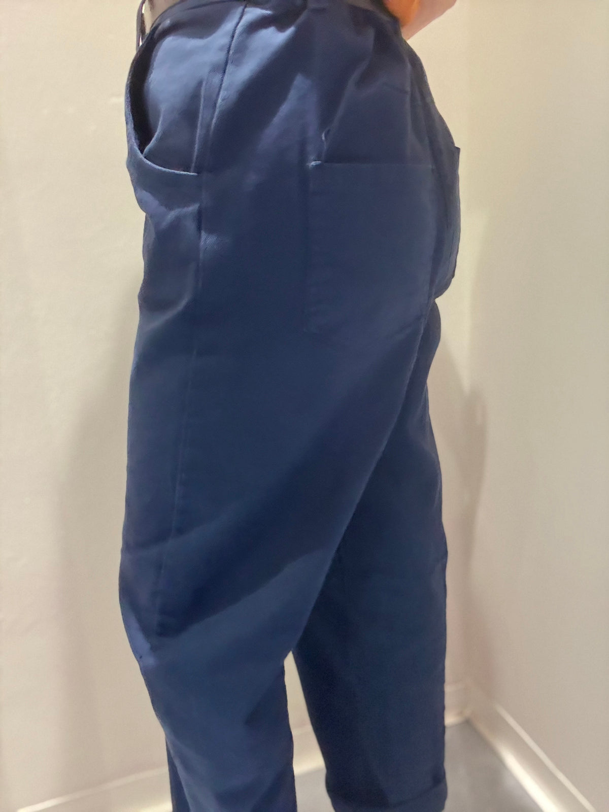 Pantalone Cotone con Cintura  Blu HAVEONE