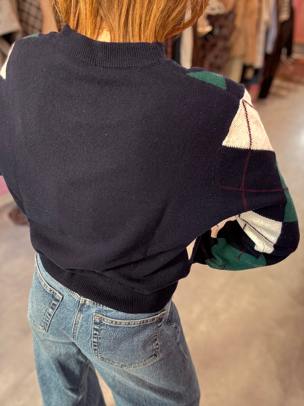 Maglia Rombi Blu Verde