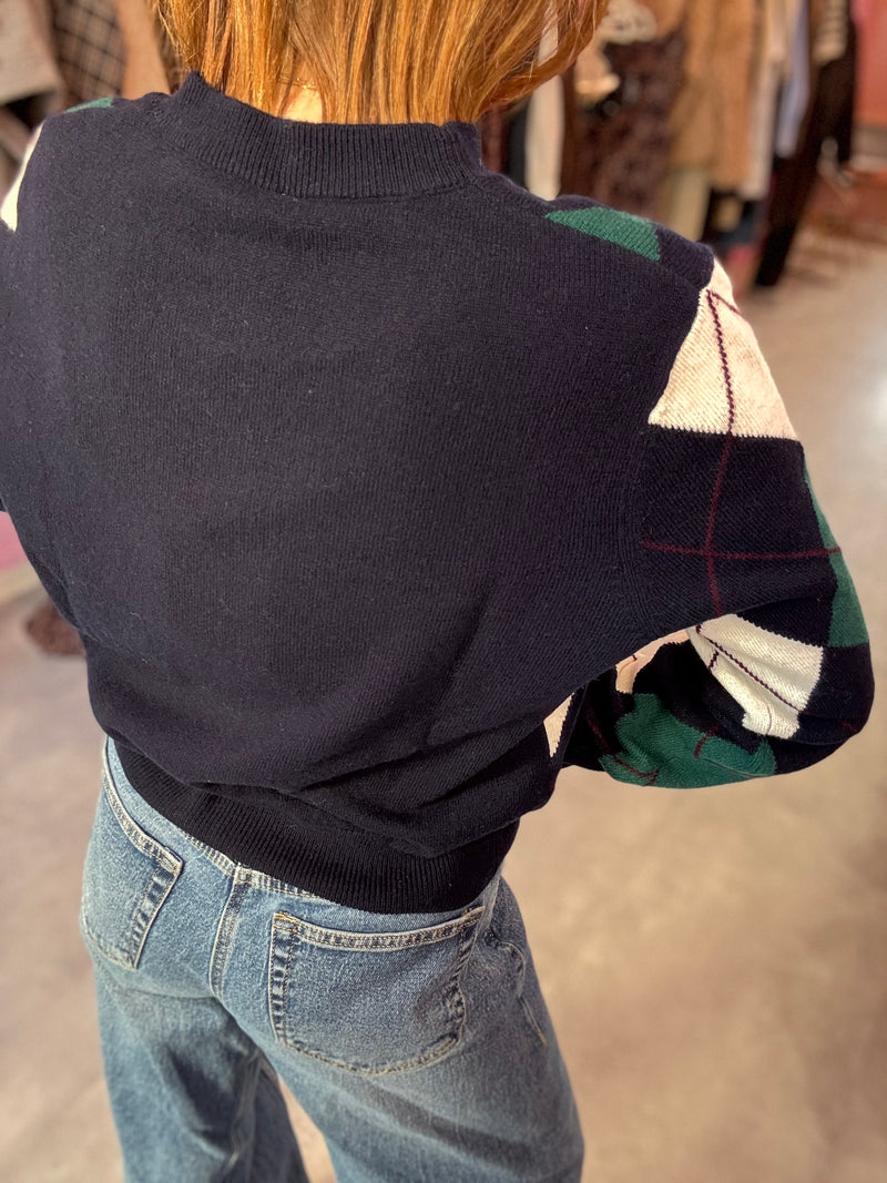 Maglia Rombi Blu Verde