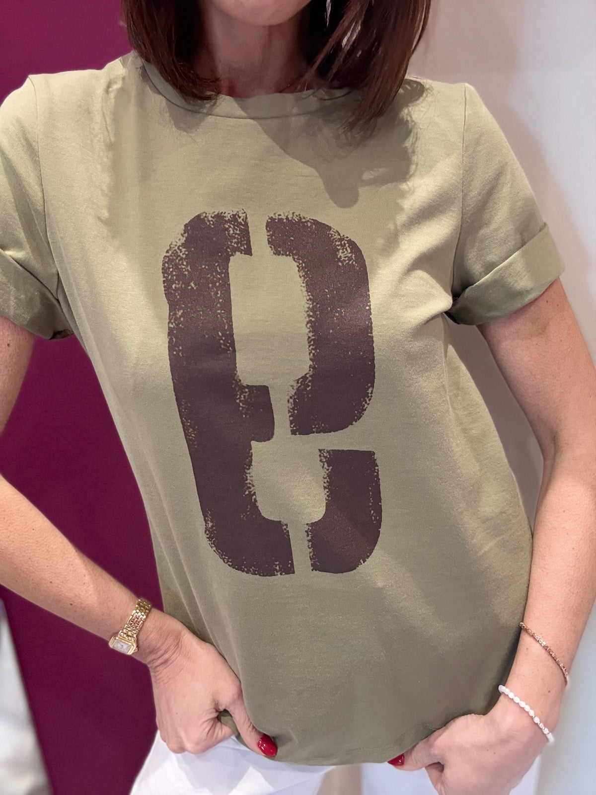 T-shirt Verde Cotone Philia Loft