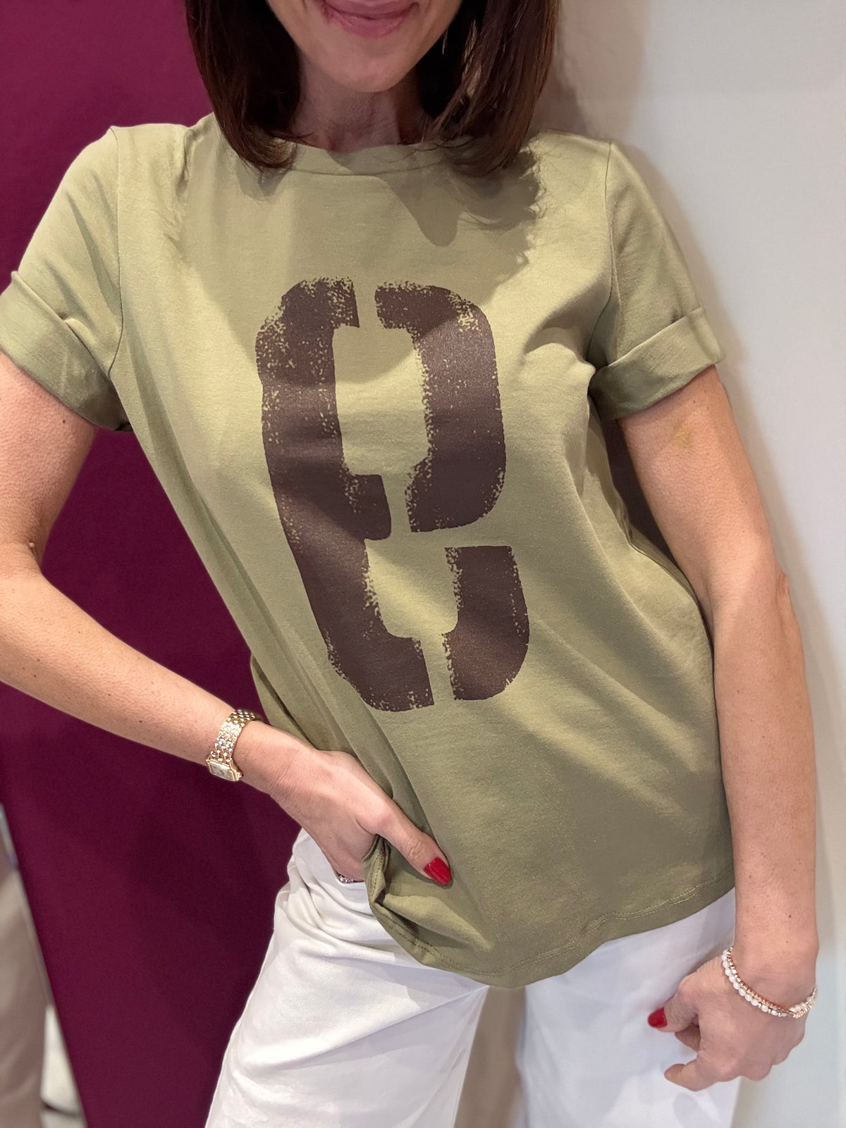 T-shirt Verde Cotone Philia Loft