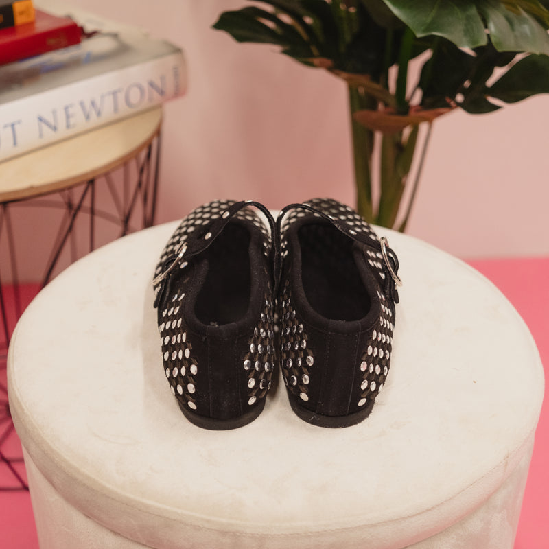 DIvine Follie Ballerine in Camoscio e Cinturino
